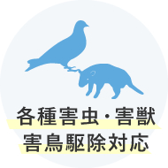 各種害虫・害獣害鳥駆除対応